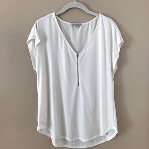 White zip up top Made in 🇺🇸